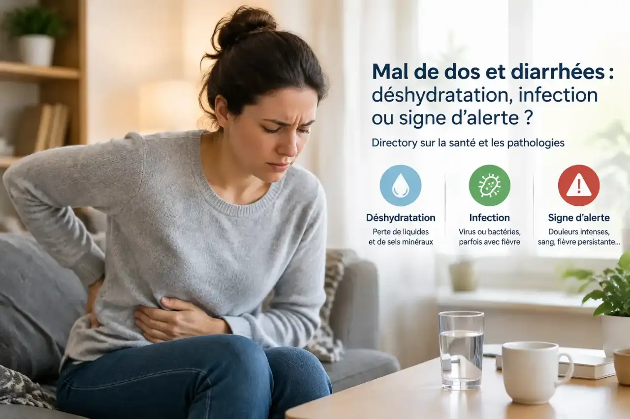 Mal de dos et diarrhées : déshydratation, infection ou signe d’alerte ?