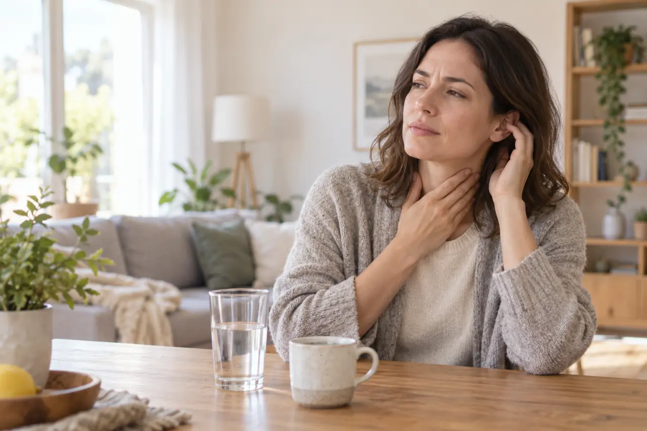 Reflux, mal de gorge et oreille bouchée : possible, mais impossible à confirmer sur un forum