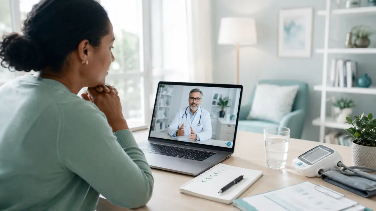 Préparation d'une première téléconsultation médicale à distance