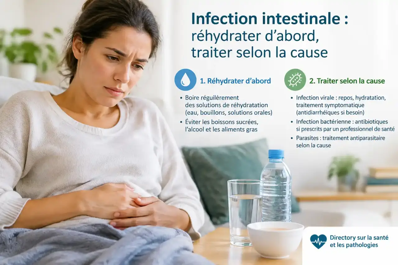 Infection intestinale : réhydrater d’abord, traiter selon la cause